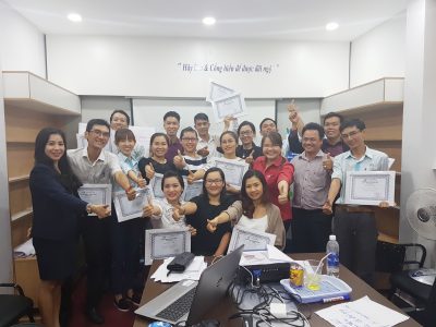 Hình ảnh DP Tâm Đan với khóa học “Nâng cao năng lực quản lý cấp trung” tại công ty